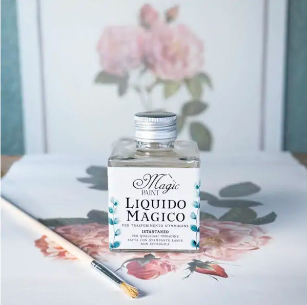 Come si trasferisce l'immagine con il liquido Magic Paint?