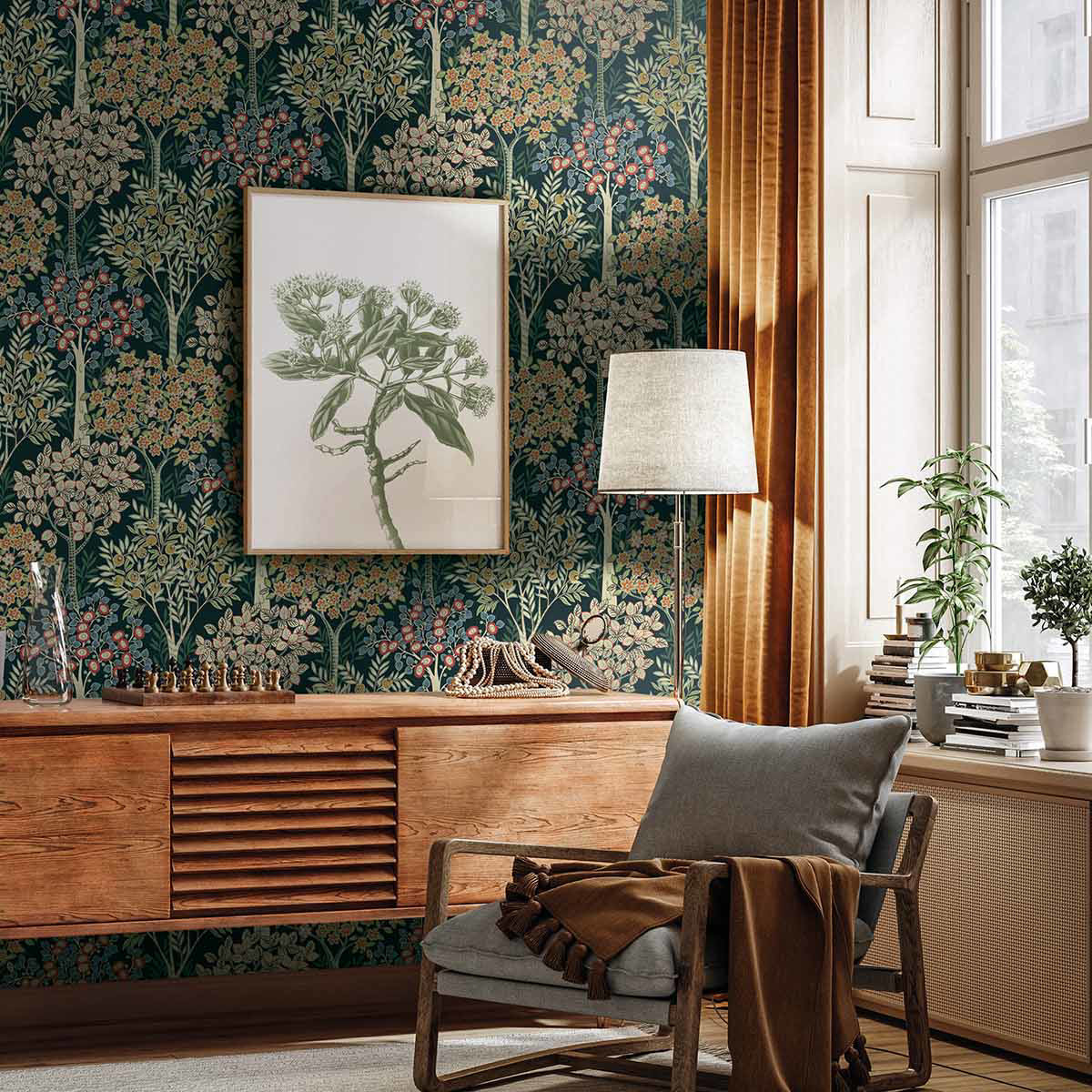 Carta da parati "Grove Multicolor" - WALLQUEST | MULBERRY TREE