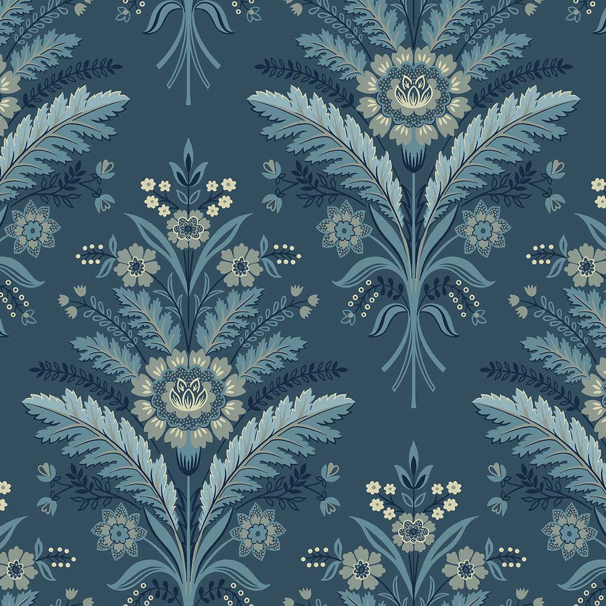 Carta da parati "Moorbank Blu" - WALLQUEST | MULBERRY TREE