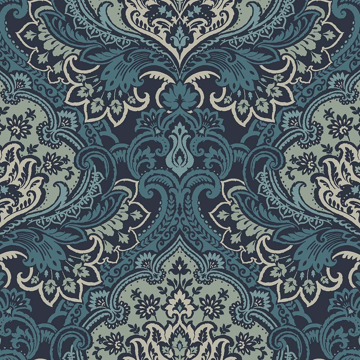 Carta da parati "Logan Blu" - WALLQUEST | MULBERRY TREE