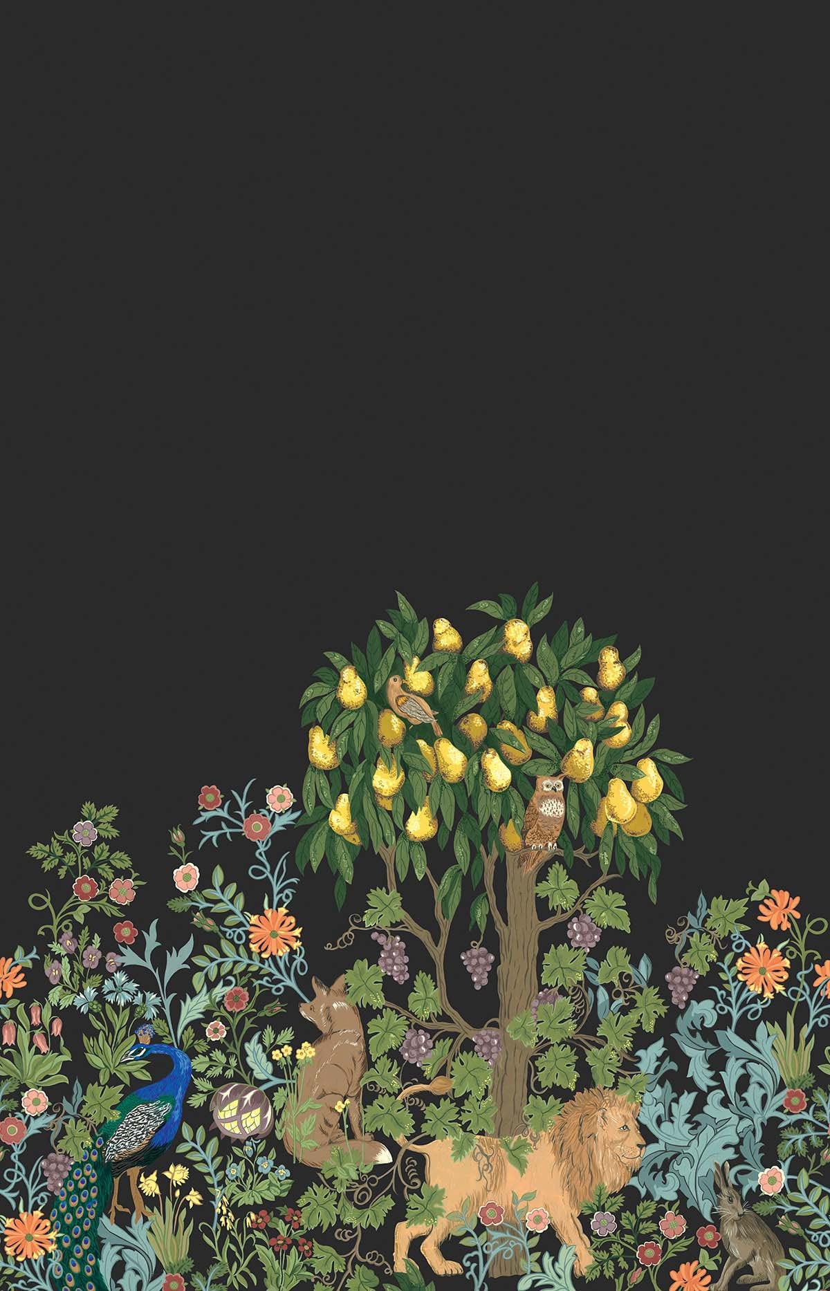 Tapete - „Zitrushain Wandbild - Blassrosa“ | WALLQUEST - DAISY BENNETT