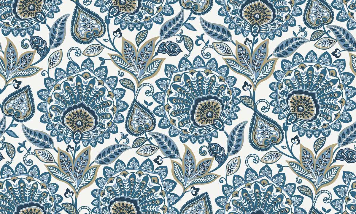 Tapete - „Zitrushain Wandbild - Blassrosa“ | WALLQUEST - DAISY BENNETT