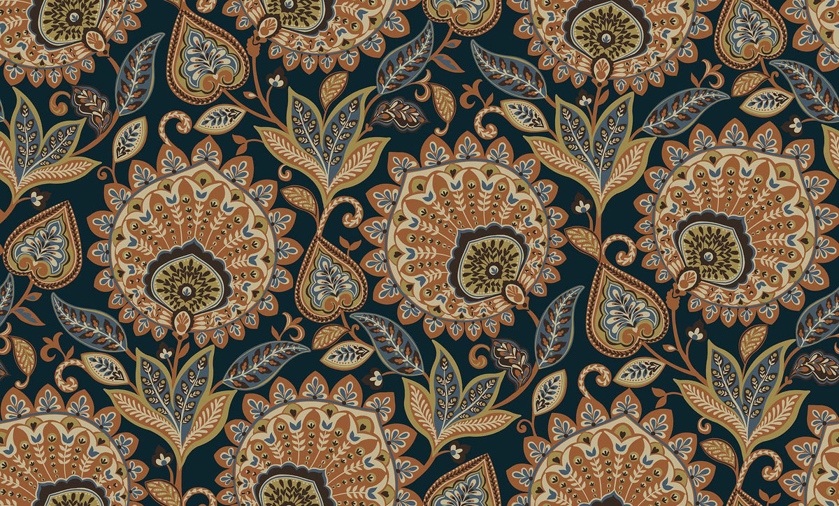 Tessuto - "Sheffield Fabric" Marrone | WALLQUEST - MULBERRY TREE