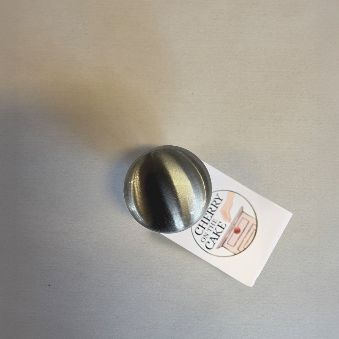 Pomello in Ferro "Argentato opaco"