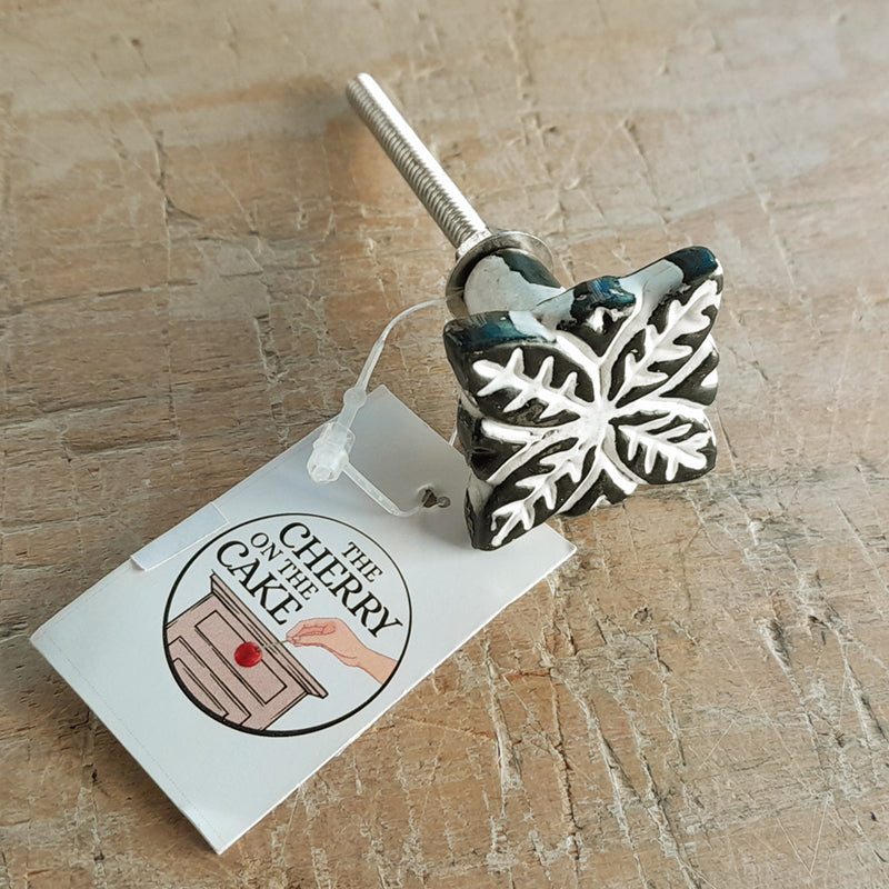 Pomello in ferro “Quadrifoglio”