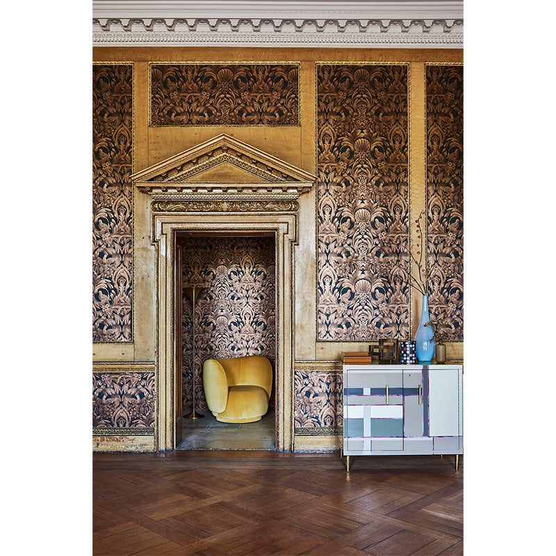 TESSUTO "Colour Box Velvet Ochre" - The Contemporary - Cole & Son