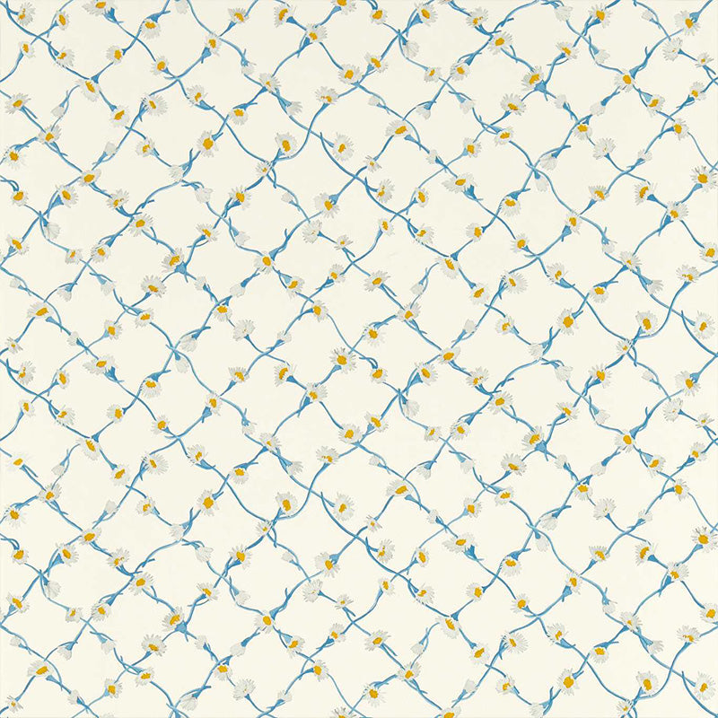 Carta da Parati “DAISY TRELLIS LAPIS/PEARL” | HARLEQUIN