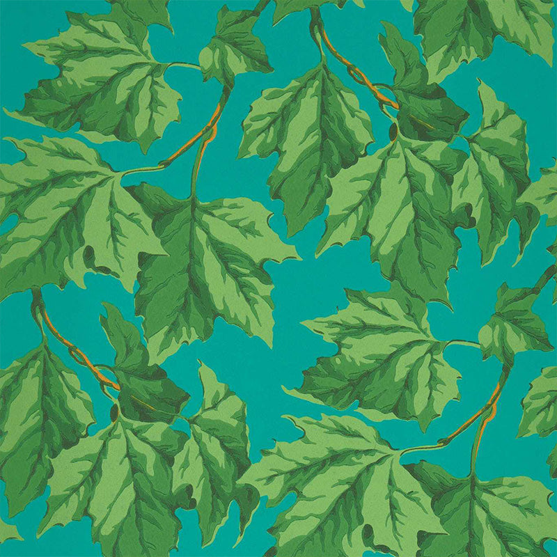 Carta da Parati “DAPPLED LEAF EMERALD/TEAL” | HARLEQUIN