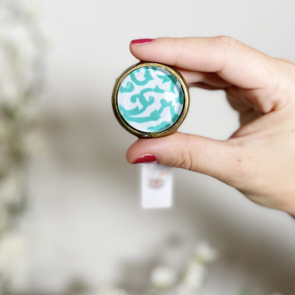 Pomello in Ferro e Vetro "Santorini"