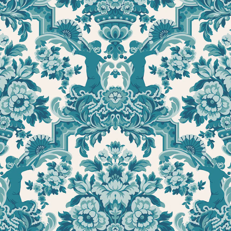Tapete „Lola hellblau und beige“ | COLE & SON