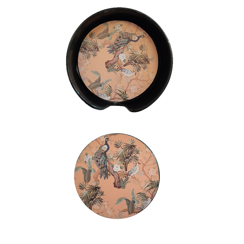 Sottobicchieri tondi 11,5 cm - "Pavoni"