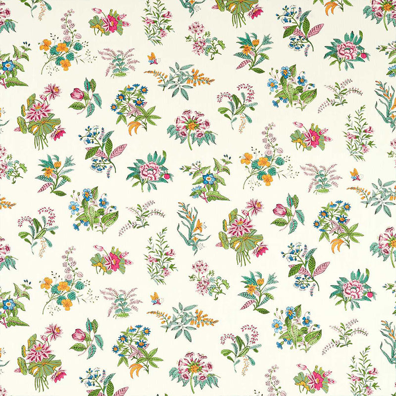 Tessuto “WOODLAND FLORAL PERIDOT/RUBY/PEARL” | HARLEQUIN