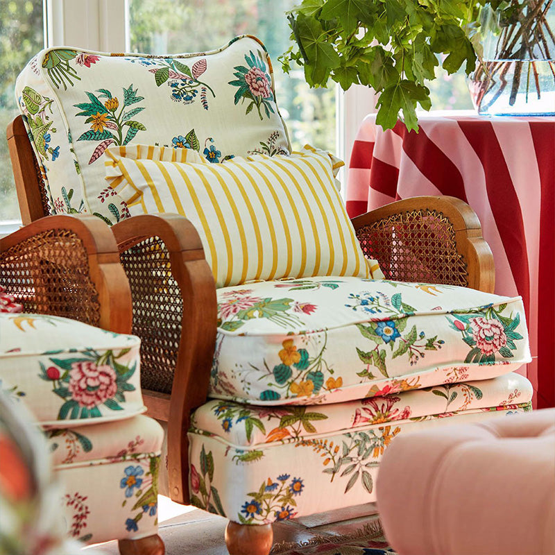 Tessuto “WOODLAND FLORAL PERIDOT/RUBY/PEARL” | HARLEQUIN