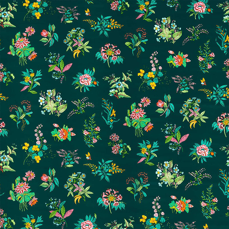 Tessuto “WOODLAND FLORAL JADE/MALACHITE/ROSE QUARTZ” | HARLEQUIN