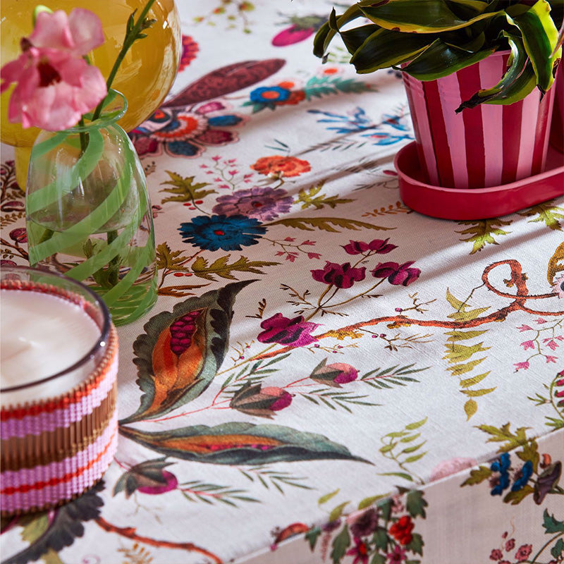 TESSUTO "WONDERLAND FLORAL SPINEL/PERIDOT/PEARL" - HARLEQUIN