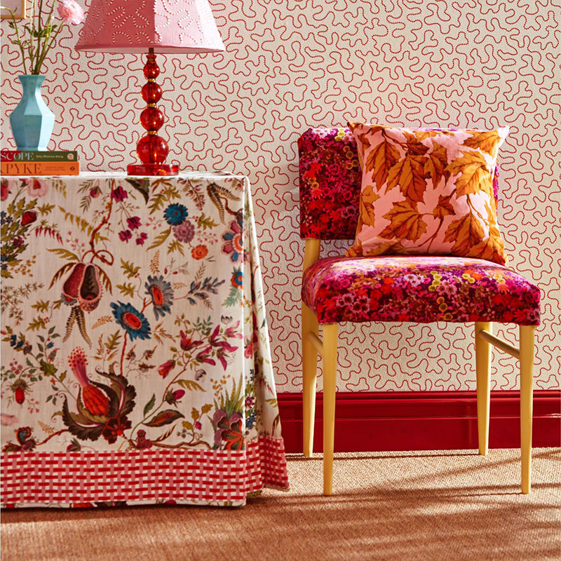 TESSUTO "DAPPLED LEAF AMBER/ROSE" - HARLEQUIN