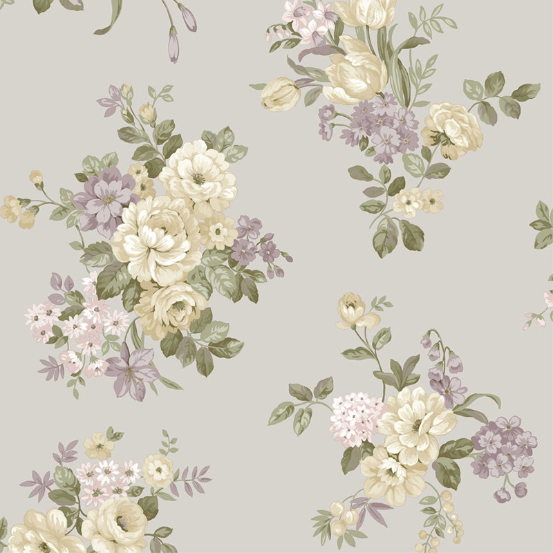 Carta da parati "Mazzolin Grigio" a metraggio o rotolo