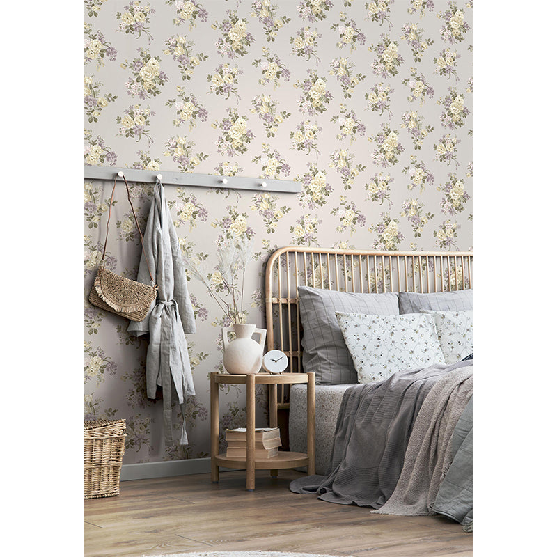 Carta da parati "Mazzolin Beige" a metraggio o rotolo