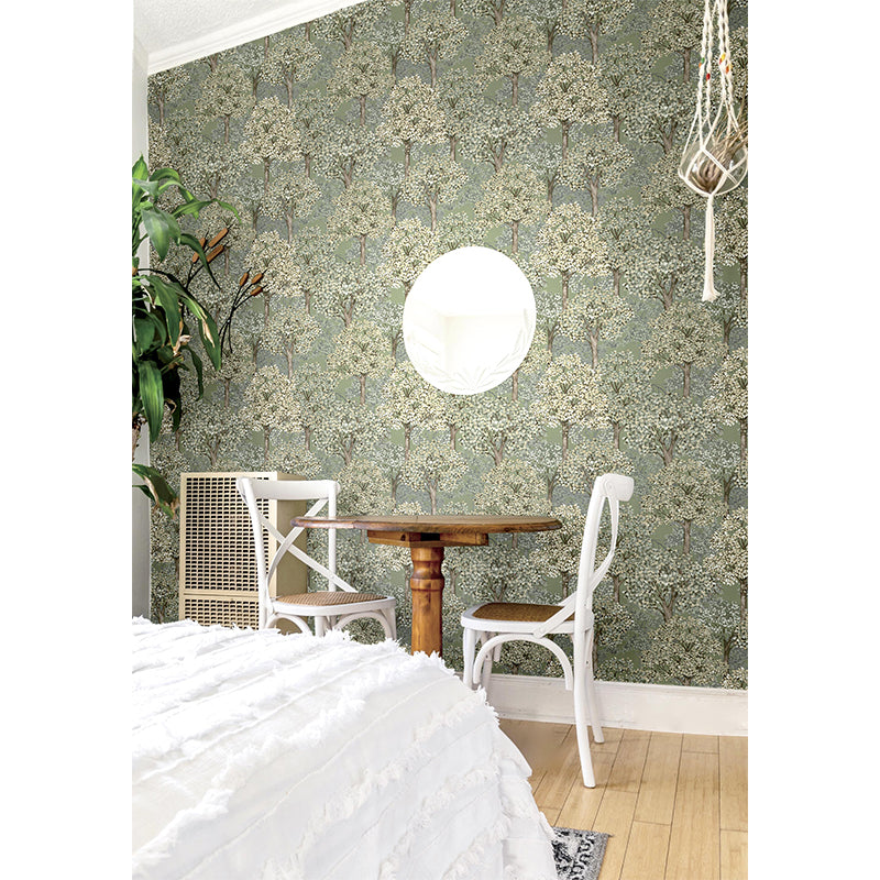 Carta da parati "Boschetto Verde" a metraggio o rotolo