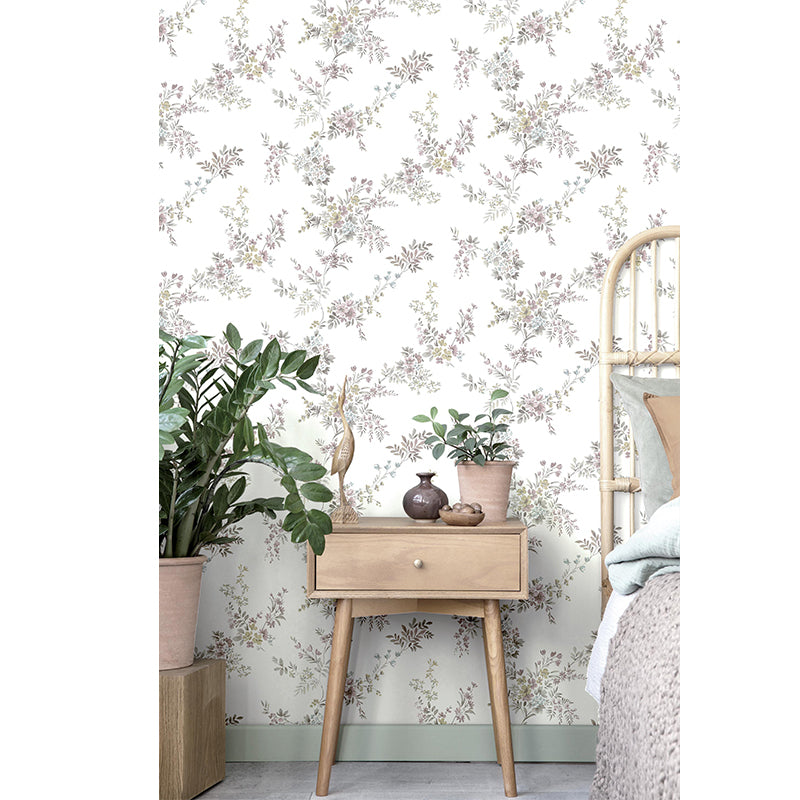 Carta da parati "Flower Défilé Rosé" a metraggio o rotolo