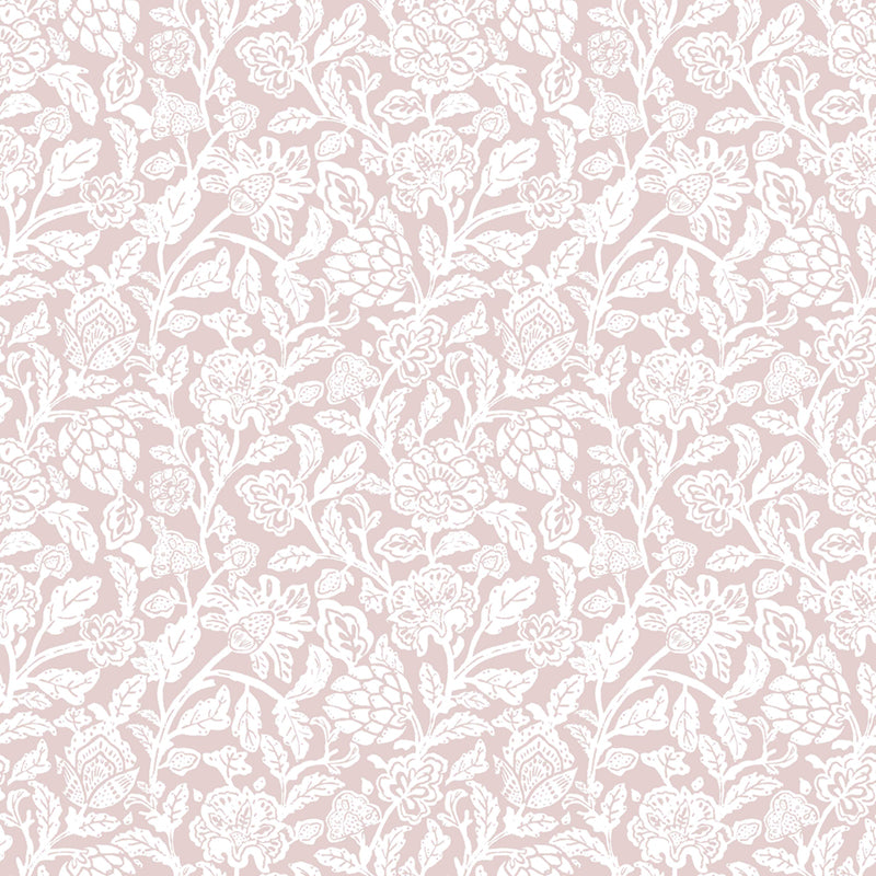 Carta da parati "Artichoke Fantasy Pink" a metraggio o rotolo