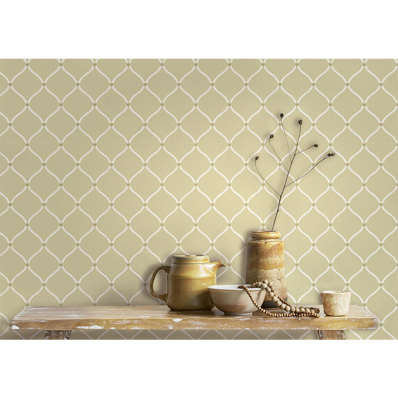 Carta da parati "Ulivo Trapuntato Beige" a metraggio o rotolo