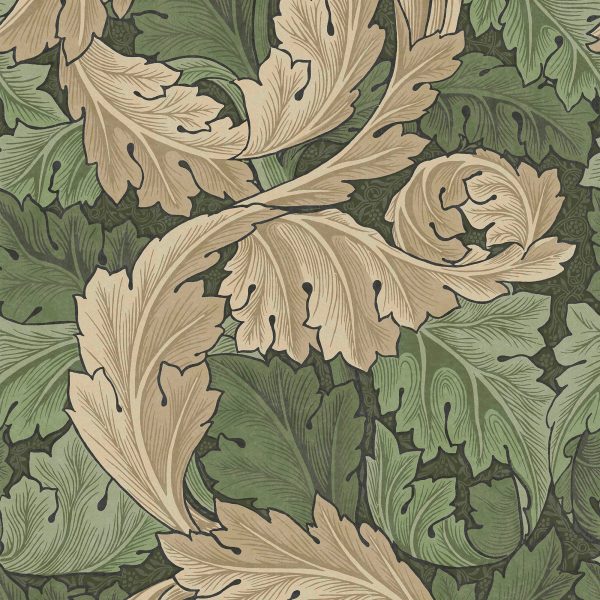 Carta da Parati "Acanthus Green" Morris at home