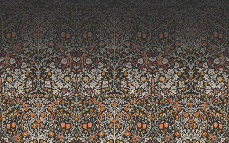 Carta da parati "Blackthorn Mural Arancio" - Morris at home