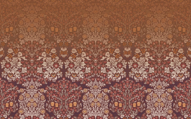 Carta da parati "Blackthorn Mural Rosso" - Morris at home