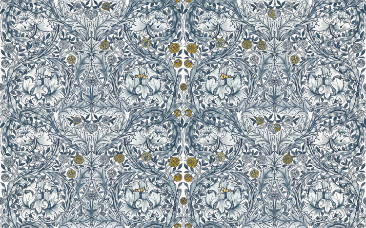 Carta da parati "African Marigold Blu" - Morris at home