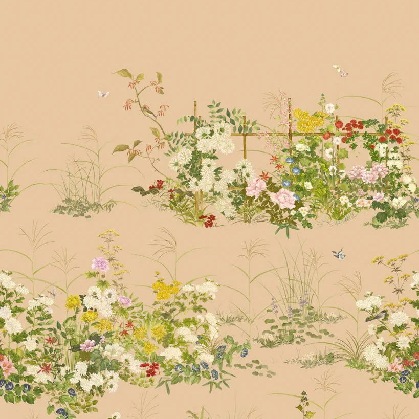Carta da parati "Scenic Flora color oro metallizzato" - YOKU | COLE&SON