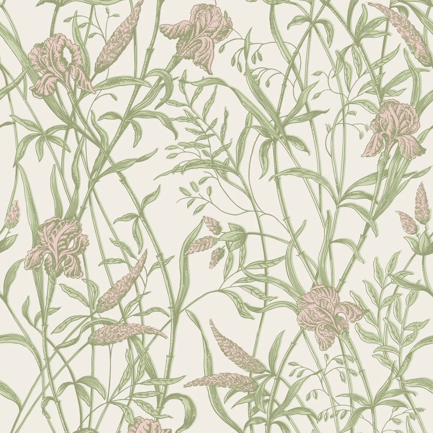 Papel pintado "HIERBA ADHESIVA ACUAMARINA" | HARLEQUIN