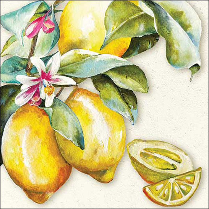 Tovaglioli in carta "Sunny lemon" - pacco da 20