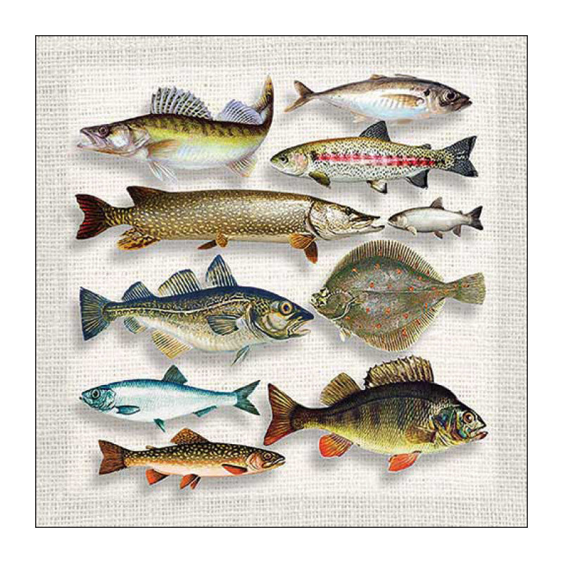 Tovaglioli "Pesci" - Pacco Da 20