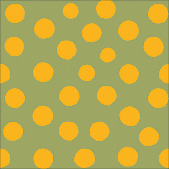 Tovaglioli in carta "Polka dots yellow/green" - pacco da 20