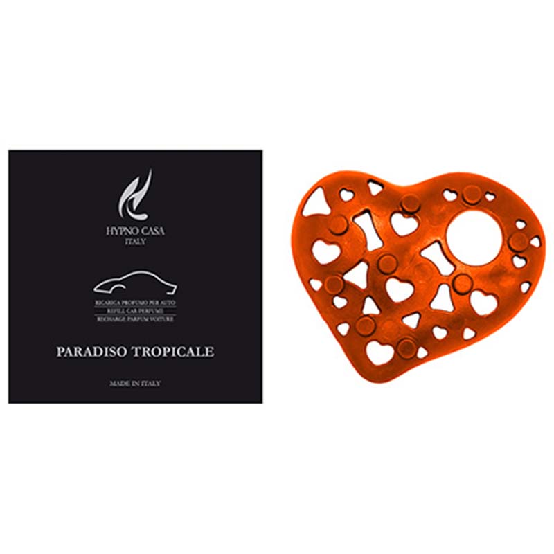 Ricarica Profumatore per Auto "Paradiso Tropicale -Cuore Luxury", Hypno Car