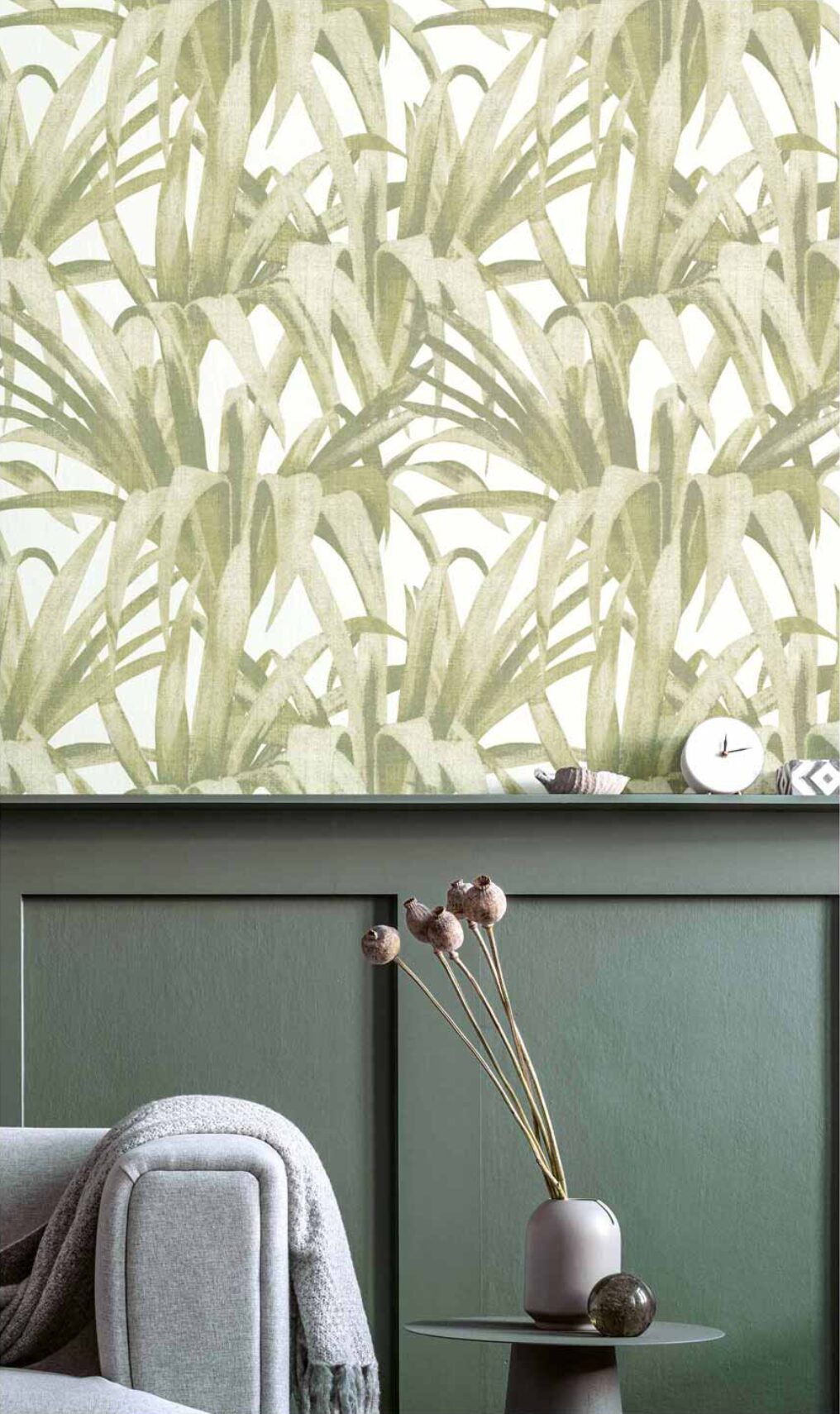 Carta da parati "BOTANY HOUSE ESOTICA VERDE", a metraggio o rotolo