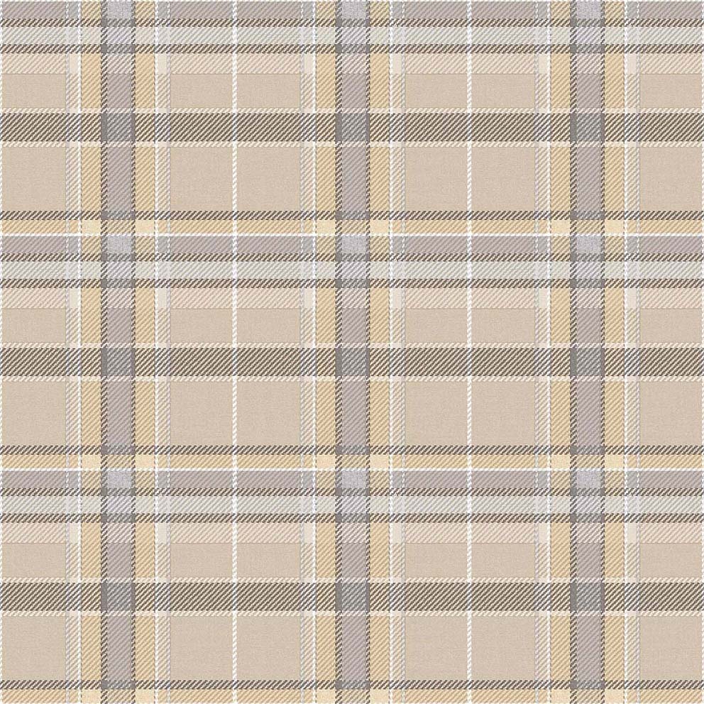 Carta da parati "BOTANY HOUSE tartan bejge chiaro", a metraggio o rotolo