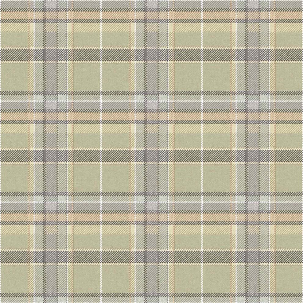 Carta da parati "BOTANY HOUSE TARTAN VERDE CHIARO", a metraggio o rotolo