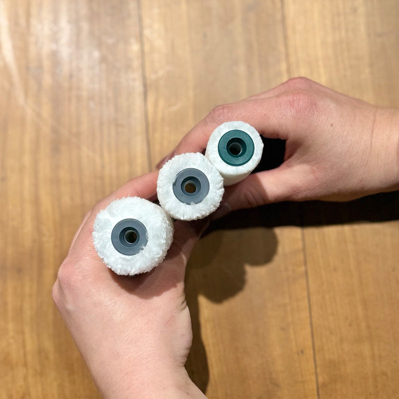 Ricarica Rullo Piccolo "Ce l'ho Medio" In Microfibra Bianca 9mm