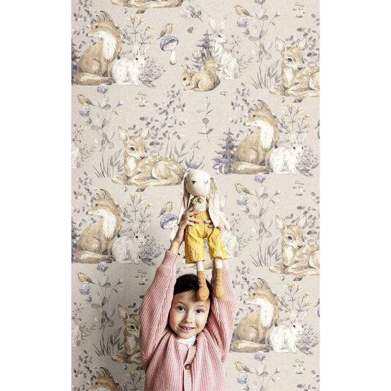 Carta da parati "Bosco - Viola", a metraggio o rotolo