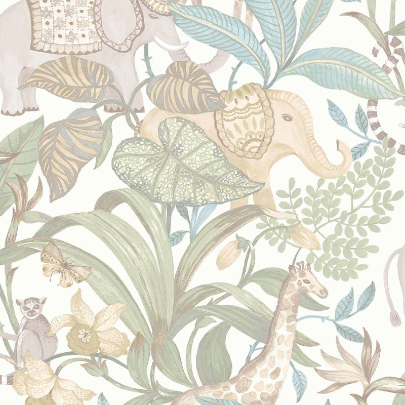 Carta da parati "Savana - Bianco", a metraggio o rotolo