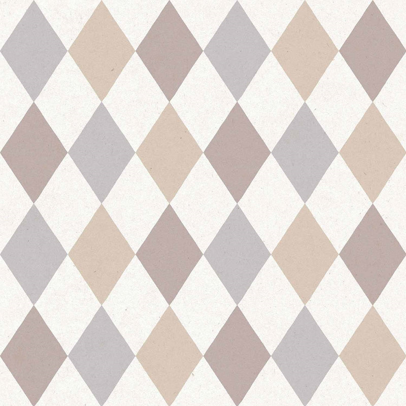 Carta da parati "Rombi - Viola", a metraggio o a rotolo