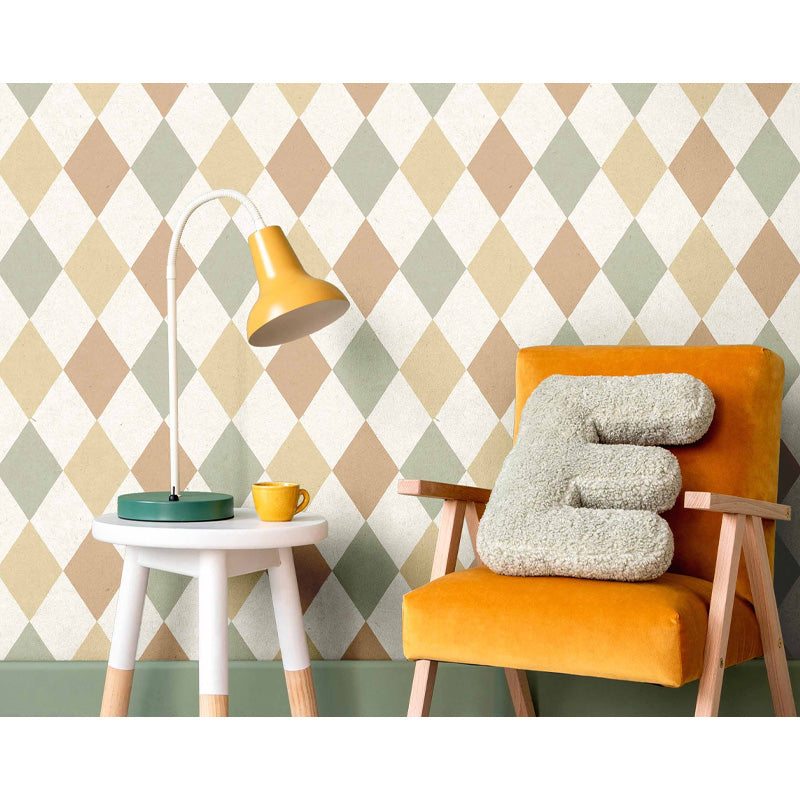 Carta da parati "Rombi - Pesca", a metraggio o a rotolo