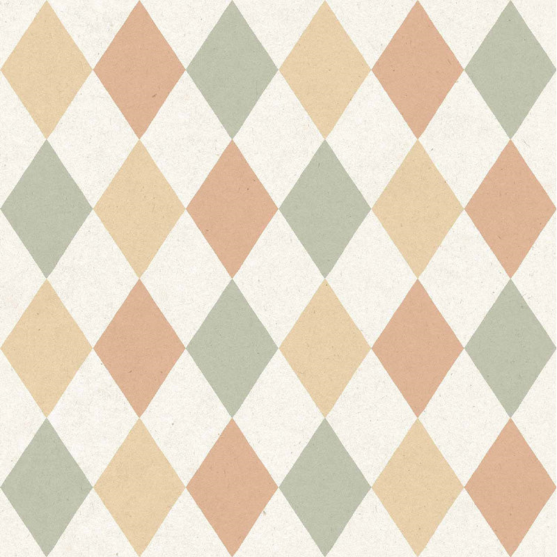 Carta da parati "Rombi - Pesca", a metraggio o a rotolo