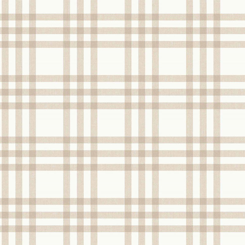 Carta da parati "Scozzese - Beige", a metraggio o rotolo