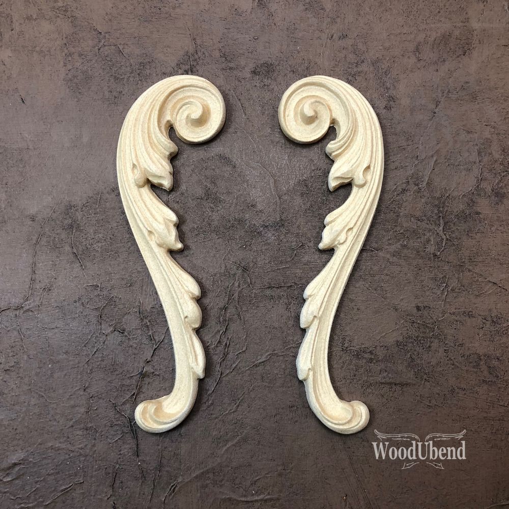 Coppia di Fregi Decorativi "Arpa", WoodUbend