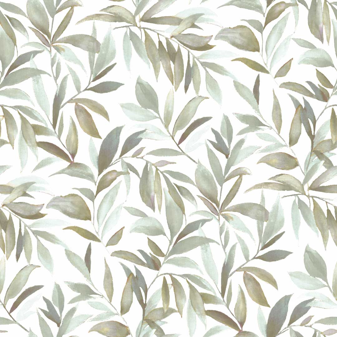 Carta da parati "Foglie verdi" a metraggio o rotolo