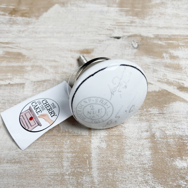 Pomello in ceramica “Postmark”