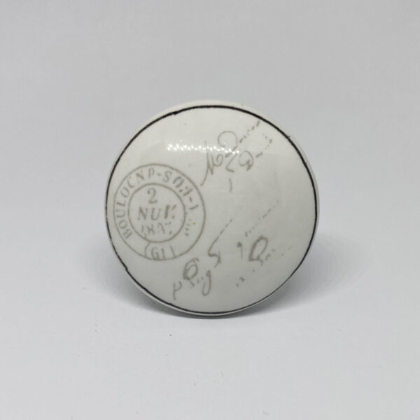 Pomello in ceramica “Postmark”